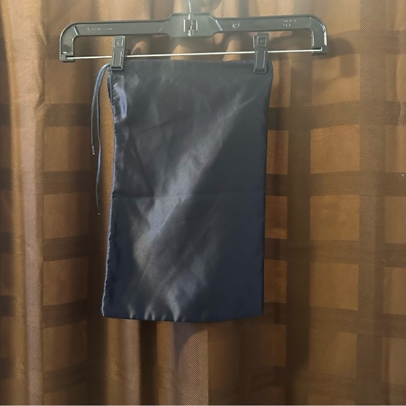 Prada Navy Blue Dust Bag Drawstring Storage Cover Travel 13” x 8.5” - Picture 3 of 3